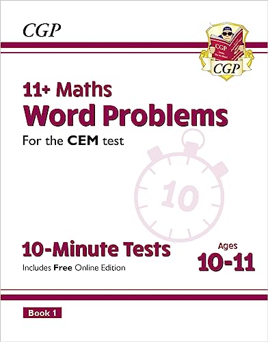 11+ CEM 10-Minute Tests: Maths Word Problems - Ages 10-11 Book 1 (with Online Edition) (CGP CEM 11+ Ages 10-11) von Coordination Group Publications Ltd (CGP)